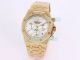 Copy AP Royal Oak Chronograph Frosted Gold Watch Green Chronograph Dial 41MM (5)_th.jpg